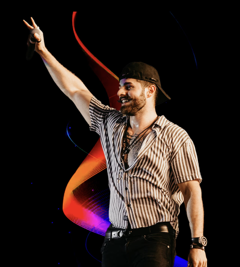 Artist performing live