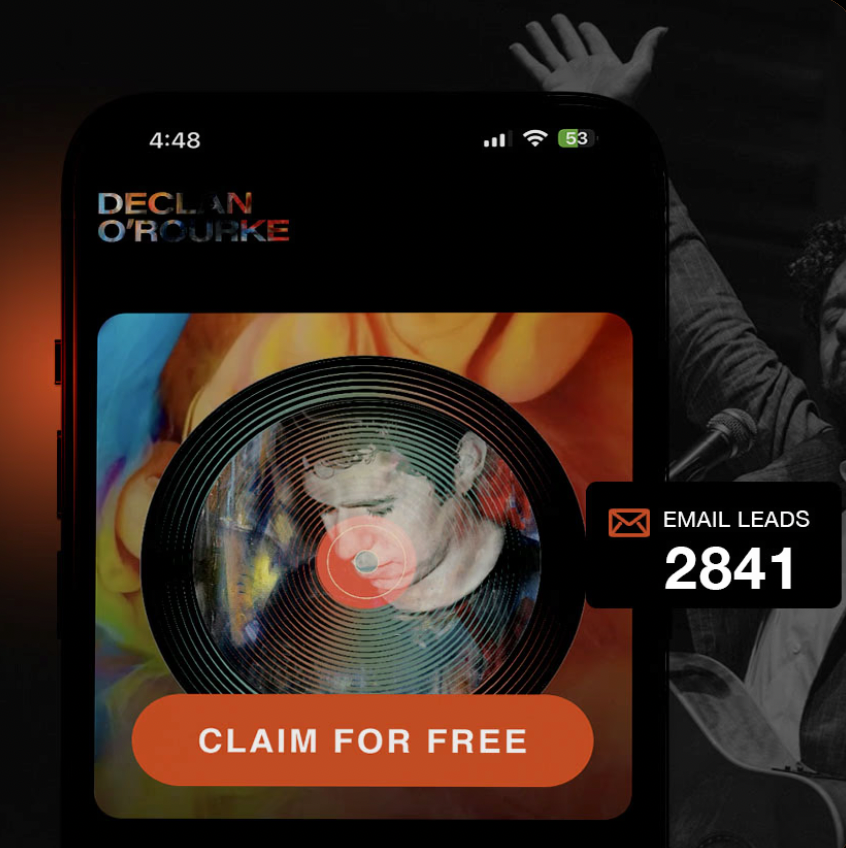 Fan data email leads dashboard on Loop Fans