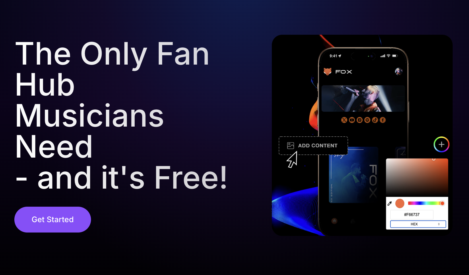 Loop Fans for Musicians — Free Fan Hub & Website Builder